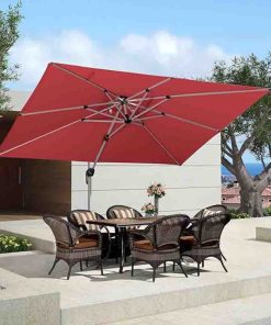 Rectangle Patio Umbrella 9' X 12' Large Cantilever Umbrella